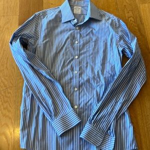 Men’s blue dress stripe shirt . 15 1/2 x 36-never worn- Soho fit